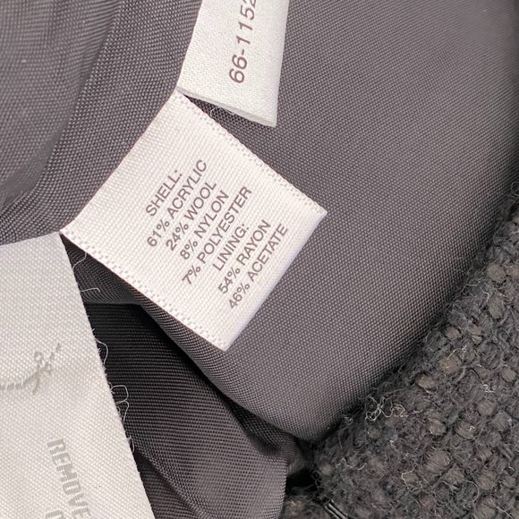 NWT Ann Taylor Black Tweed Skirt with Sequins NEW US14P - Picture 4 of 4